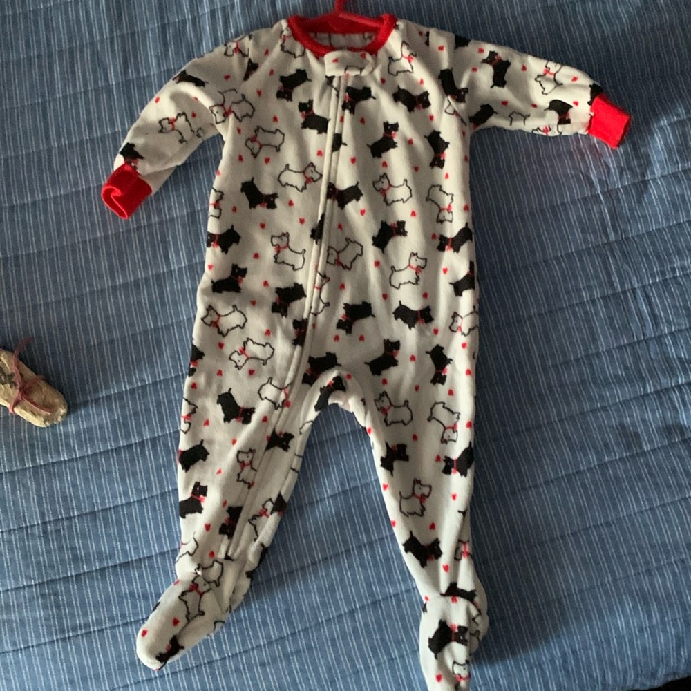 Carter’s 6 month size onesie with dog pattern
